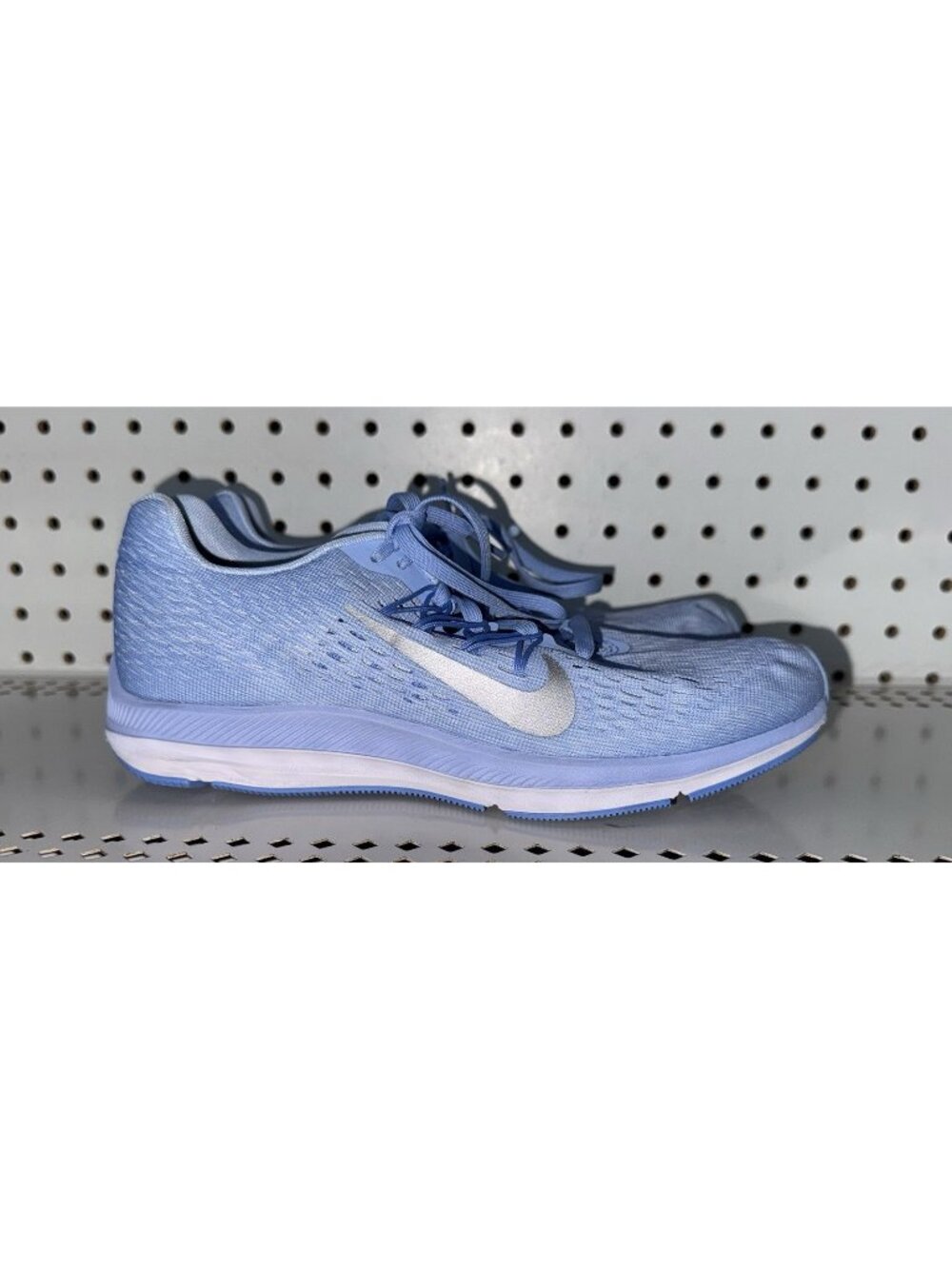 Nike Zoom Winflo 5 Womens Athletic Running Shoes Size 7 Blue Gray White